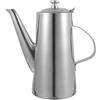 Metal Tea Pot Stainless Steel Reusable Tea Kettle Practical Home Use Silver