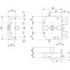 Yale SERRATURA ELETTRICA DA APPLICARE TRIPLICE ART. 682 Dx - cilindro 70 mm - YALE