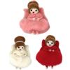 3Pcs Handmade Wool Felt Angel Girl Doll Pendants Soft Elf Decorations
