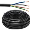 CAVO ELETTRICO FLESSIBILE 5M 4X0,75MM² 18AWG NERO PROLUNGA RVV PER IMPIANTI ELET