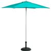 HESPERIDE Hespéride - Ombrellone dritto rotondo Anzio smeraldo da 2,3 m in poliestere, blu, Large, Semplice