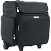 Everything Mary Borsa trolley pieghevole trapuntata - nero EVM12790-1, Nero, Classico