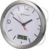 Bresser Mytime - Orologio da parete termico/igrometro, con termometro e igrometro e 4 potenti ventose da appendere o appoggiare, colore: Bianco