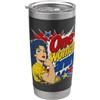 Girl Power Retro Kunst Selbstliebe State One Woman Army Comic Pop Art forza autostima Bicchiere termico in acciaio inox doppia parete