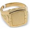 MR Anello Oro 18k 750 MR Sello Quadrato 12,75 Gr Ref. 3V26
