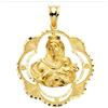 FMF Pendente Oro 18K 750 Mls. Medaglia Vergine Del Carmen 32 X 28 MM 4,00 Grammi