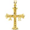 FMF Pendente Oro 18K 750 Mls. Croce Covadonga. 39 X 30 Mm. 3,35 Grammi