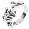 1PC Elegante anello da dito aperto con gatto Anello vintage con gatto totem per