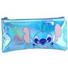 CERDÁ LIFE'S LITTLE MOMENTS Astuccio Stitch Blu Metallico Olografico - Grande matita scuola con chiusura resistente - Accessorio Disney Lilo & Stitch per ragazze e giovani - Regalo originale