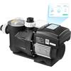 VEVOR Pompa per Piscina Velocità Variabile da 2200 W Pompa di Filtrazione per Piscina 43000 L/h per Piscina Fuori Terra Interrate Autoadescante con Cestello Filtrante Timer Prevalenza max 18 m