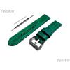 NICKSTON Verde Spazzolato Cinturino IN Pelle per Garmin Approach S50,S44,S40 & D2 Aria