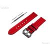 NICKSTON Rosso Spazzolato Cinturino IN Pelle per Garmin Approach S50,S44,S40 & D2 Aria