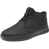 Geox Flextride Plus - Sneakers Alte In Pelle Nero - Uomo Scarpe Sneakers