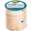 folia 26446 - Nastro adesivo washi in carta di riso, set da 4 pezzi di carta kraftHappy Birthday, 3 rotoli da 10 m x 15 mm e 1 rotolo da 10 m x 5 mm, ideale per decorare e decorare scrapbooking