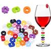 Graplan 36 Pezzi Segnabicchieri Silicone Segnabicchieri Colorati Segna Bicchiere