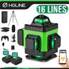 HGLINE Livella Laser Autolivellante 360° Verde Livellamento Laser Livella Con Treppiedi