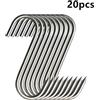 Acciaio Inox A FORMA DI S Ganci W/ Sharp Punta Utensile Carne da Parete Caldo