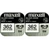 Maxell 2 x Maxell 362 Pila Batteria Orologio Mercury Free Silver Oxide SR721SW 1.55V