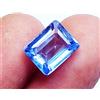 harshj_0 Naturale Zaffiro Blu 3.85 KT Certificato Smeraldo Taglio Loose Gemma Anello