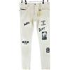 Diesel Tepphar Pantaloni Jeans Slim Tapered Bianco W30 L32