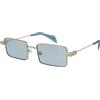 John Richmond Occhiali da sole uomo donna John Richmond rettangolari vintage lenti blu azzurre