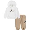 Nike Jordan - Tuta con Cappuccio da Neonato Swoosh, Marrone Codice 65G226-X0L - 9B