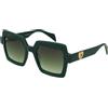 John Richmond Occhiali da sole donna John Richmond lenti sfumate quadrati grandi verdi vintage