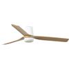 Faro Barcelona Punt Tub Ventilatore da Soffitto 130cm LED Bianco con Telecomando