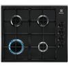 Electrolux Piano cottura gas 4 zone SERIE 300 Kgs6404B Slim Side Control Black