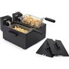 Princess Friggitrice AD OLIO Princess NERA Doppia 2x3LT INOX 3600W