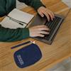 Reusable Black Multipurpose Electronic Storage Pouch with Mesh Pocket