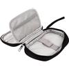 Reusable Black Multipurpose Electronic Storage Pouch with Mesh Pocket