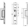 Yale Incontro elettrico per serrature Yale 67F0 reversibile 12V