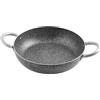 Does not apply Family Stone Tegame Antiaderente Con 2 Manici, Pietra, Nero/Grigio, 38 Cm