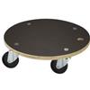 Dörner + Helmer Carrello di trasporto Maxi, rotondo, 380 mm x 120 mm, portata 200 kg, ruote in plastica, per cassette e mobili