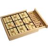 Does not apply Puzzle Sudoku in legno gioco da tavolo con cassetto Sudoku per adulti e bambini
