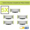 5PZ 5X LAME LAMETTE DI RICAMBIO per RASOIO ELETTRICO PHILIPS ONEBLADE