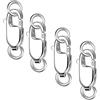 KISSPAT Chiusura ad artiglio di aragosta in vero argento sterling 925 con doppi