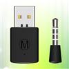 Reusable USB Mini Adapter Wireless Dongle Compatible with Ps4 Black