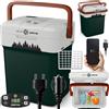 FRIGO PORTATILE ELETTRICO 12V 220V FRIGORIFERO PER AUTO E CAMPER 25,7L CON PORTA