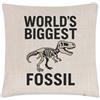 Gift Base Copricuscino Tappeto Bambino T-Rex Pietra Fossile Naturale 40 x 40 cm