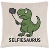 Gift Base Fodera Cuscino T Rex Dinosauro Naturale 40 x 40 cm