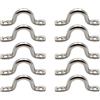 Silver Stainless Steel Plate Staple Ring Hook Durable Boat Handle for Kayak