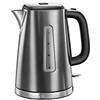 Russell Hobbs Bollitore Elettrico Luna, 1,7 L, 2400 W, Grigio Scuro | Ebollizione Rapida 55 Sec., Base Girevole 360°, Avvolgicavo Integrato, Filtro Rimovibile e Lavabile in Acciaio Inox
