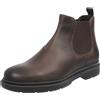 Geox Andalo - Chelsea Boots Traspiranti In Pelle Testa Di Moro - Uomo Scarpe