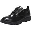 Tommy Hilfiger Stringate Carrarmato In Vernice Nero - Donna Scarpe Stringate