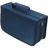 Reusable Blue Dvd Storage Bag with Smooth Zipper Durable Cd Storage Organizer