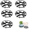 Sollevatori per Piante in Plastica per Vasi Diametro 12cm 15mm Altezza 5 o 10