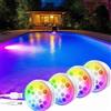Luce piscina ricaricabile USB IP68 10 per rgb 4 modalità illuminazione d