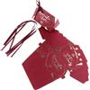 6 pezzi Bronzing vino rosso fai da te creativo Candy scatole da sposa 13 x 7,8 x